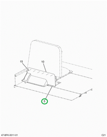 2210882C3 Panel, Modesty 36 Inch L