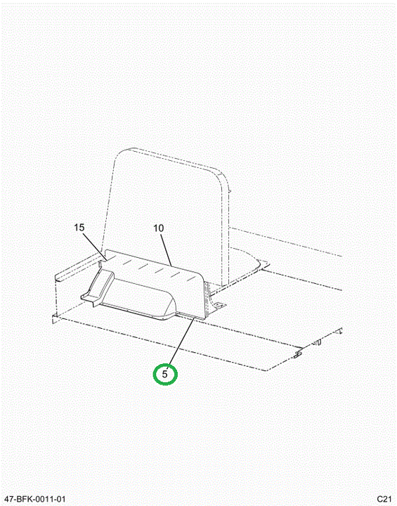 2210882C3 Panel, Modesty 36 Inch L