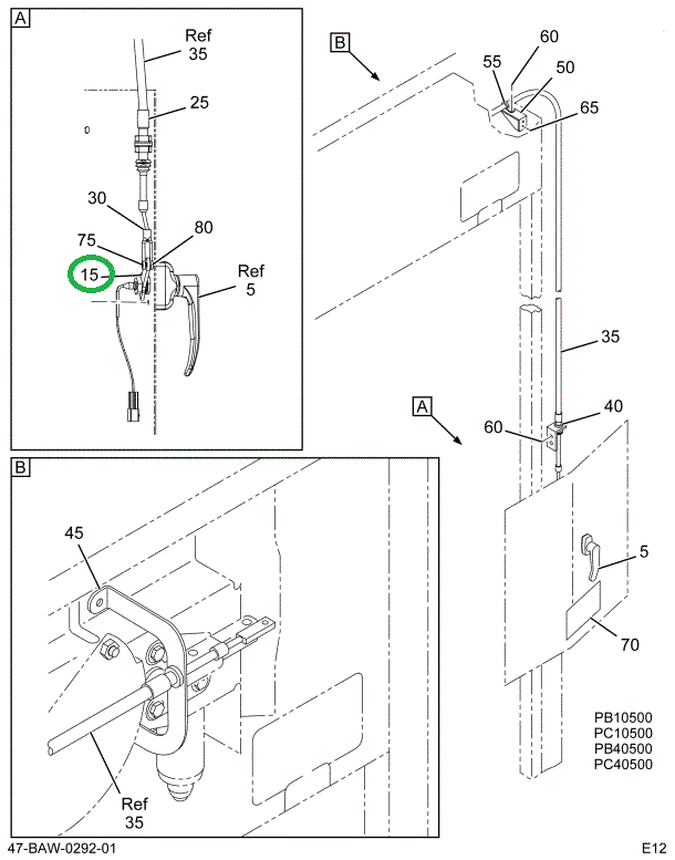 2210932C1 LEVER CABLE EXTERIOR DOOR RE