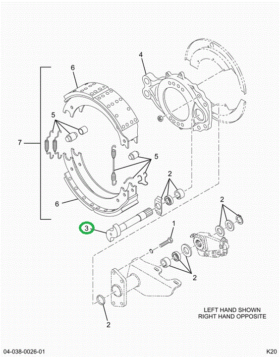 2210R7714 CAMSHAFT BRAKE