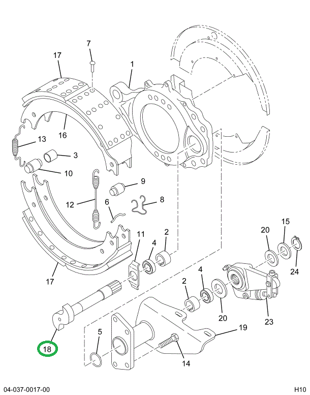 2210S7663 CAMSHAFT BRAKE