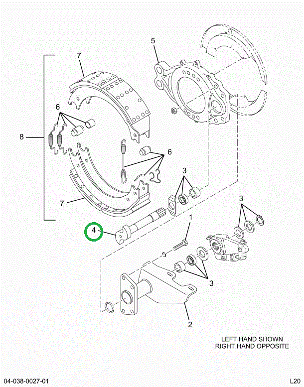 2210S7715 CAMSHAFT BRAKE