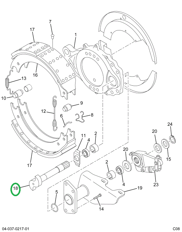 2210W8447 CAMSHAFT BRAKE
