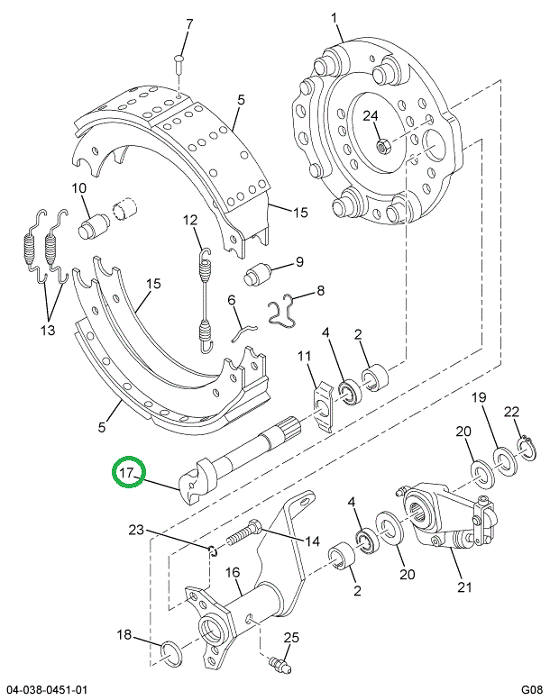 2210W8603 CAMSHAFT BRAKE