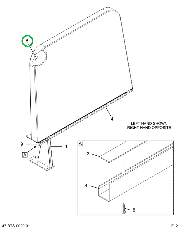 2211012C1 Foam, Seat, Crash Barrier, Bus