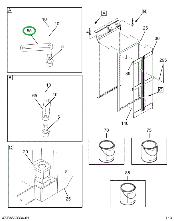 2211018C1 SUPPORT  ASSY ENTRANCE DOOR FW