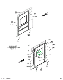 2211400C1 Cover, Lift Door W/dome Light