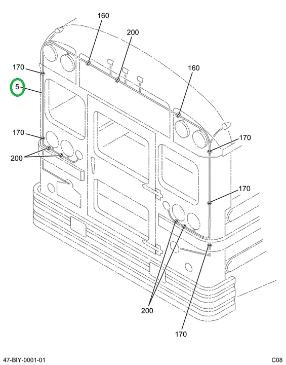 2211406C91 Harness, Electrical Rear Cap