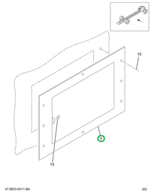 2211464C92 Door Assy, Fuel Access, Bus Bo