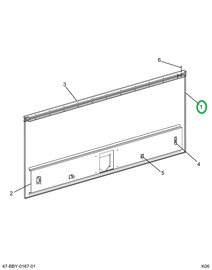 2211594C2 Door, Luggage Box 87 X 22