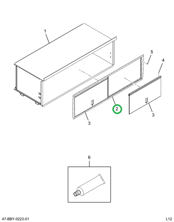 2211633C3 Fr Lug Box Assembly Without Do