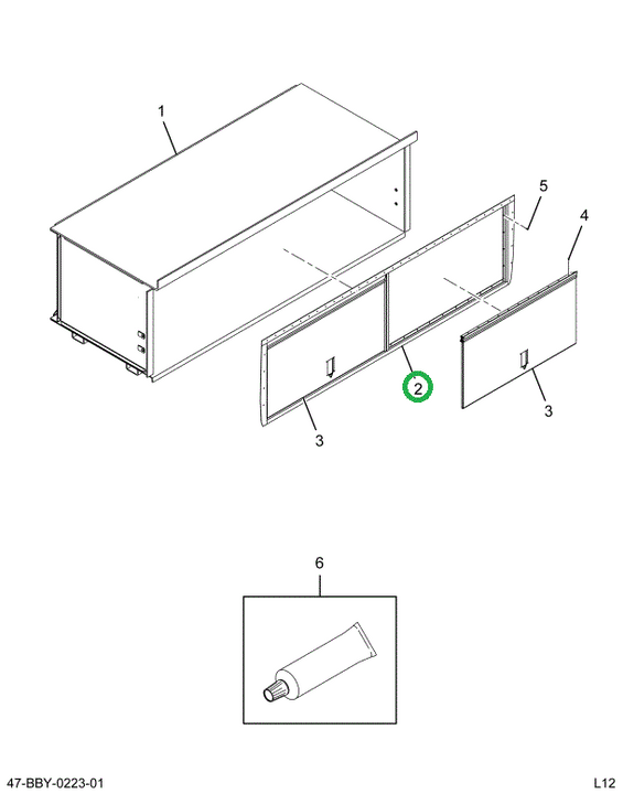 2211635C2 Fr Assembly, Luggage Box