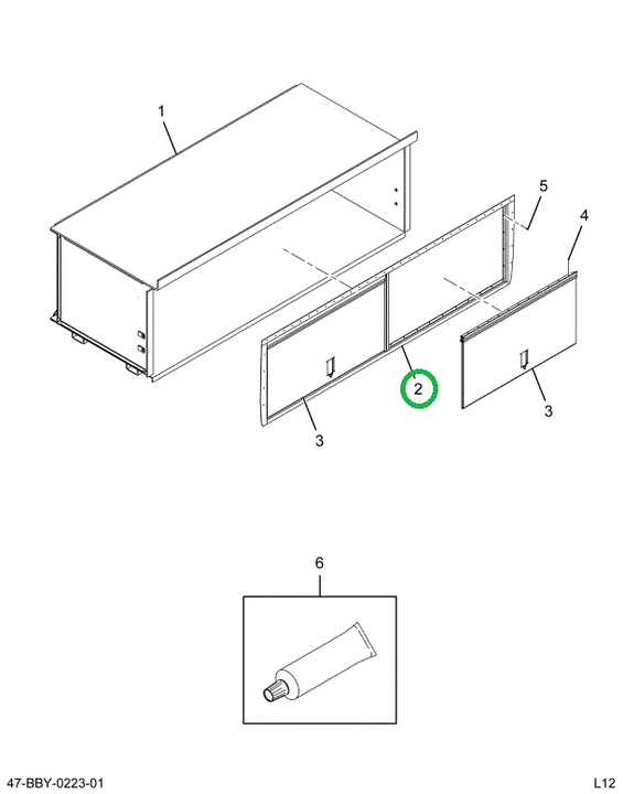 2211638C2 Fr Assembly, Luggage Box