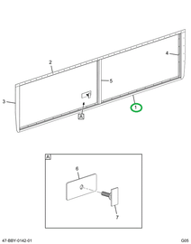2211643C1 TRIM   LUGGAGE BOX LOWER 114