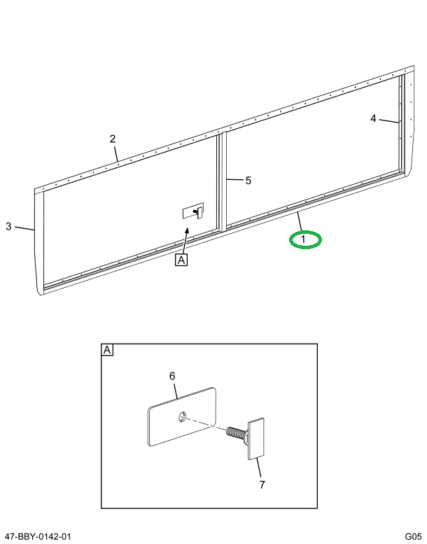2211645C1 Trim, Luggage Box, Lower, Bus,