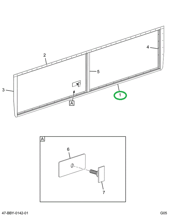 2211646C1 Trim, Luggage Box Lower