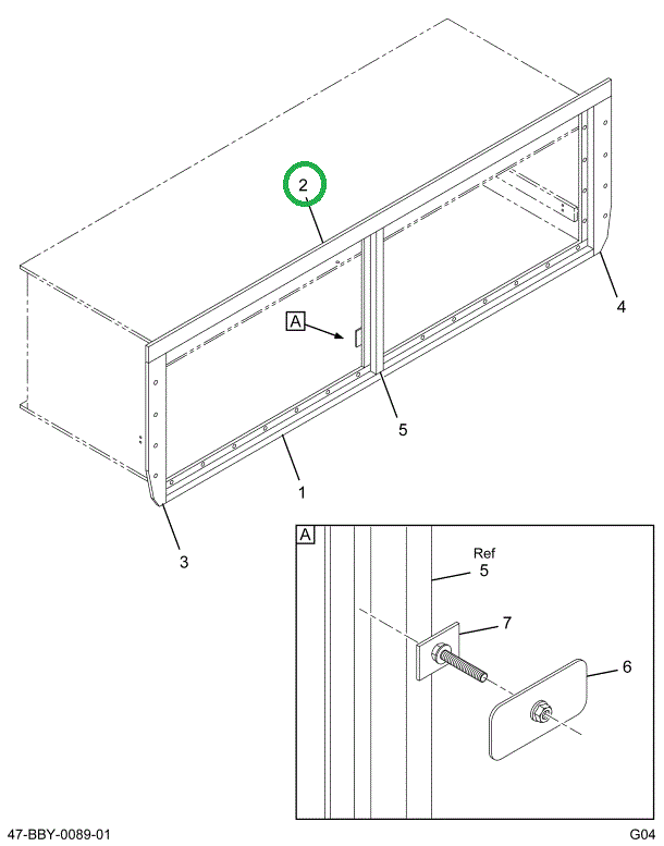2211654C2 Trim, Luggage Box Upper