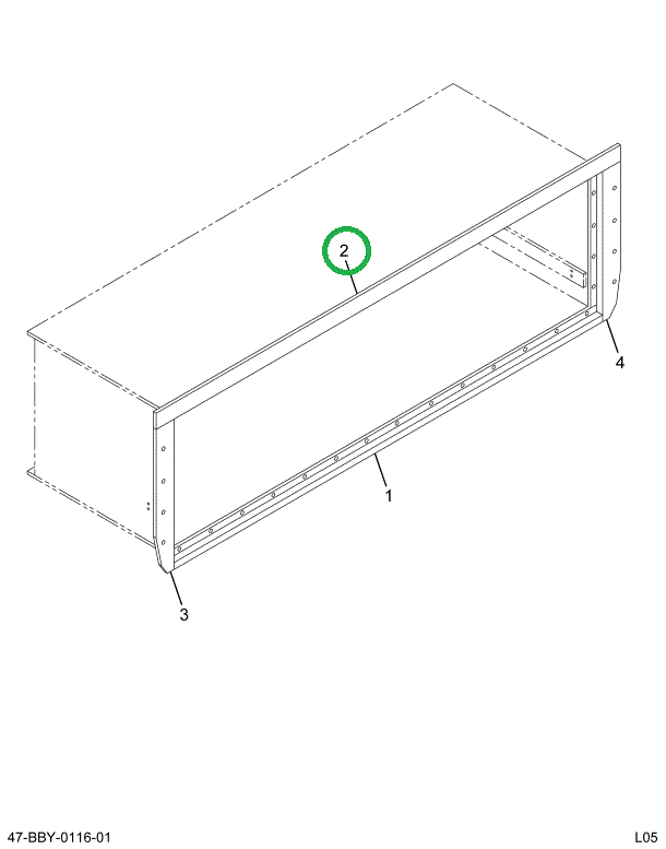 2211657C2 Trim, Luggage Box Upper