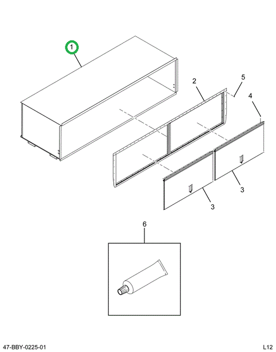 2211719C8 Box Assembly Luggage Without D
