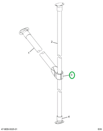 2211831C1 STANCHION ELBOW MTG VERTICAL
