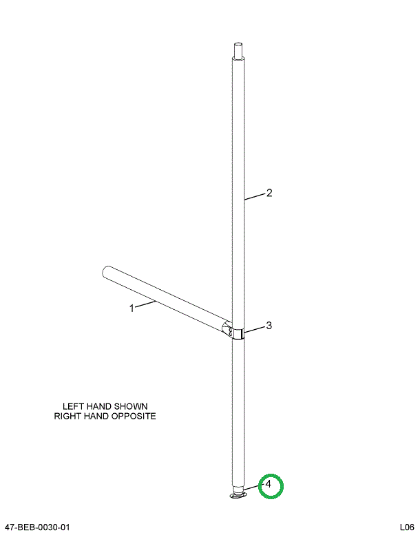 2211832C1 STANCHION STAINLESS STEEL FO