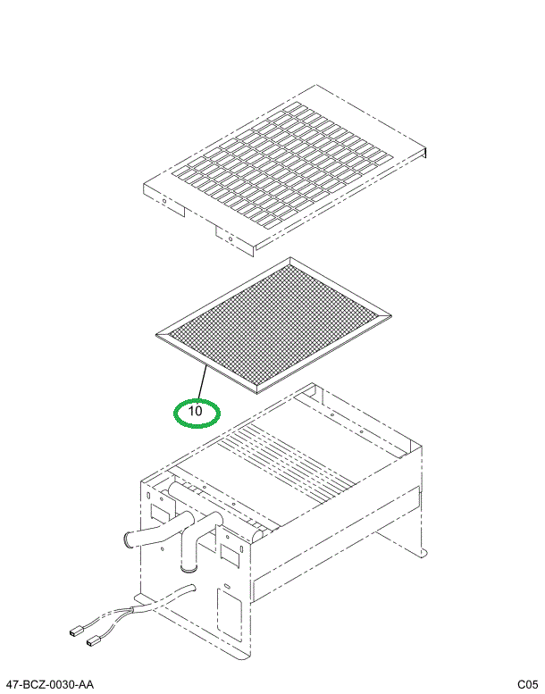 2211903C2 FILTER  HEATER  KYSOR 84 500 B