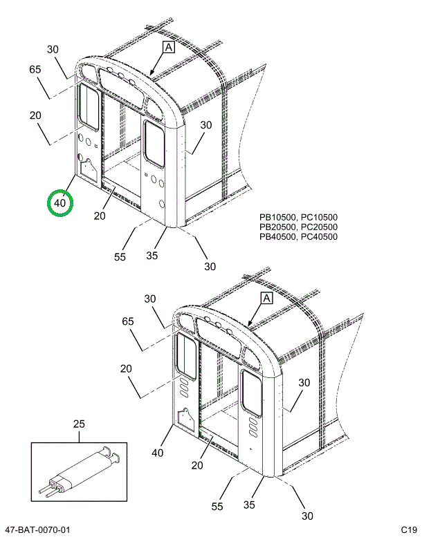 2211999C3 PANEL, REAR OUTER, BUS BODY, L