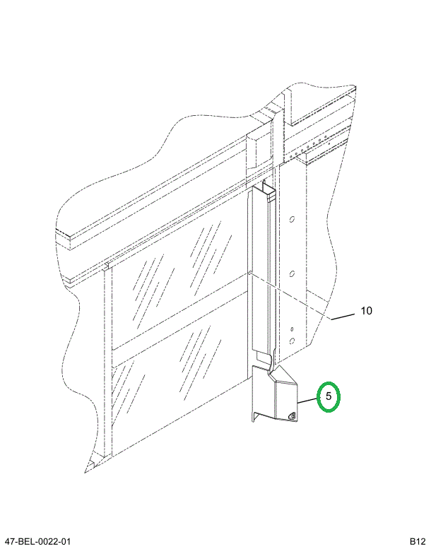 2212133C2 Cover Loom Left Hand Ny Entran
