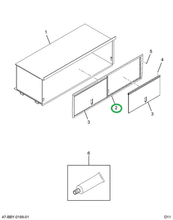 2212143C2 FRAME  LUG BOX  ASSY  WITHOUT