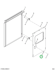 2212306C1 PLATE ESCUTCHEON EMERGENCY D