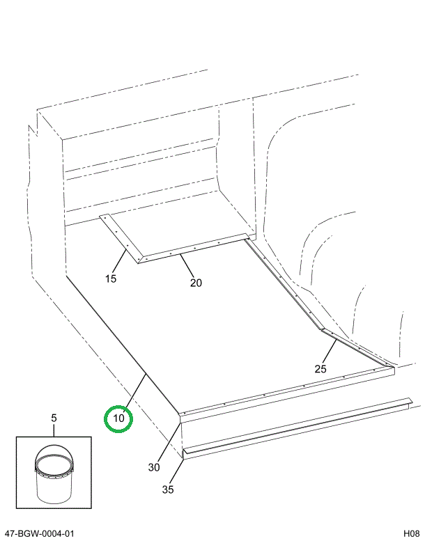 2212355C1 Floor- Mat, Front Black