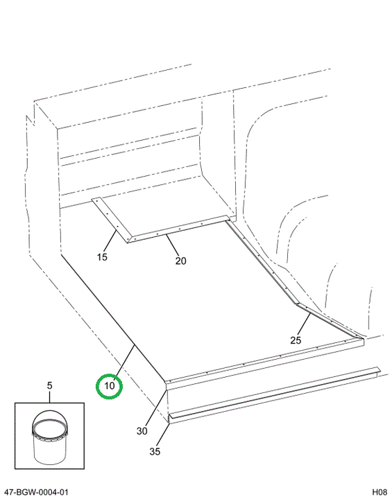 2212355C1 Floor- Mat, Front Black