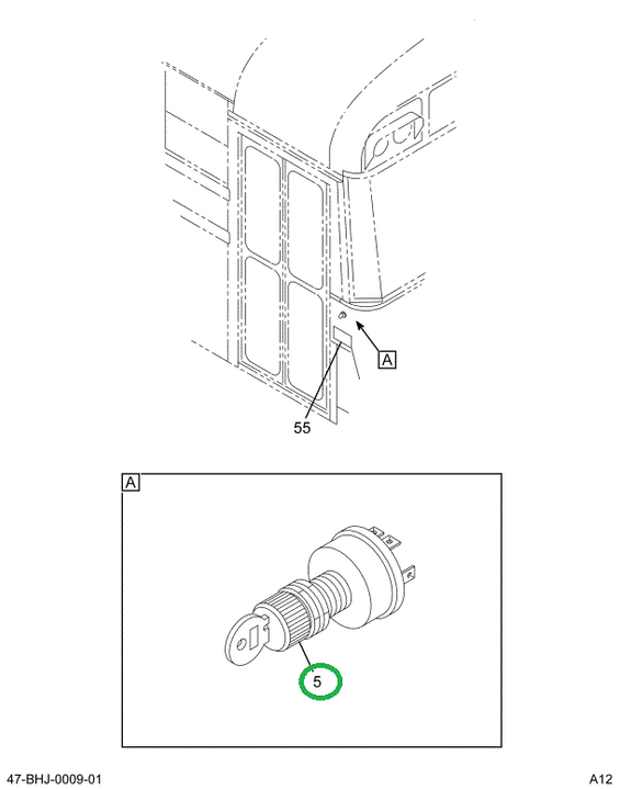 2212461C1 SWITCH, REVERSING, KEY LESS