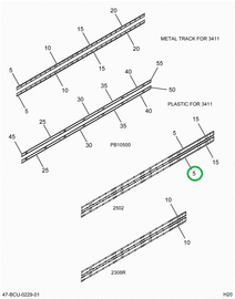 2212540C3 SUPPORT  LIGHT BAR 3.5 BOW