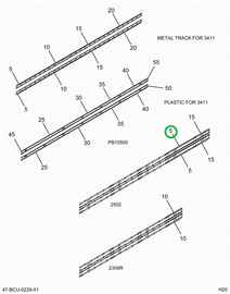 2212544C3 SUPPORT  LIGHT BAR 2.5 BOW