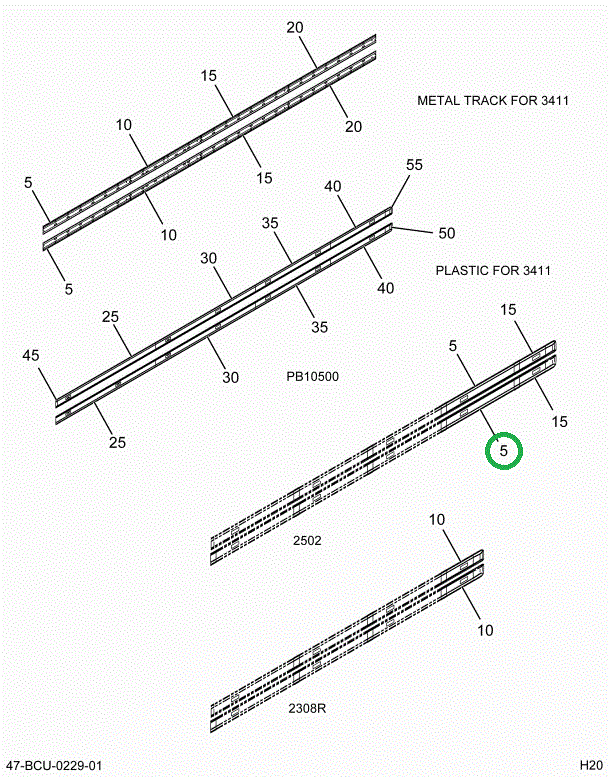 2212545C3 Support, Light Bar