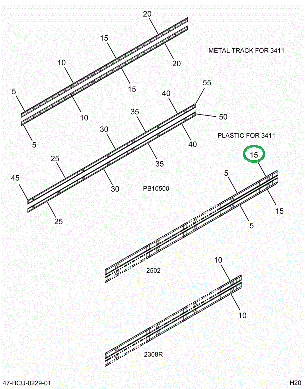 2212546C3 Support, Light Bar