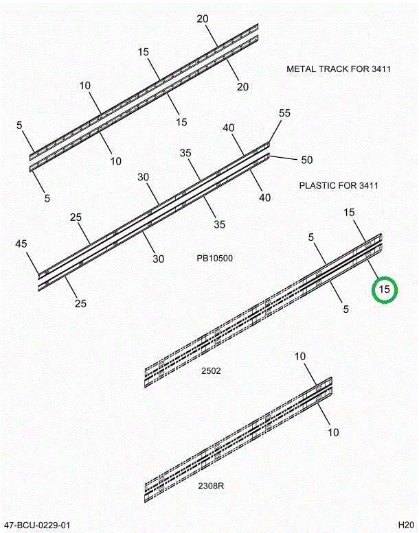2212547C3 Support, Light Bar