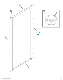 2212559C1 DOOR   ASSY CASING FWD POST EN