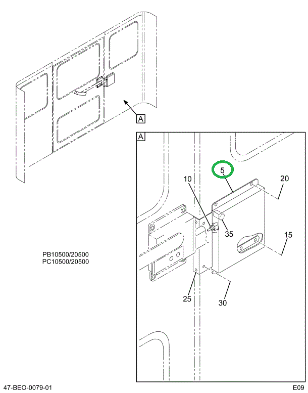 2212586C1 BOX SWITCH REAR DOOR