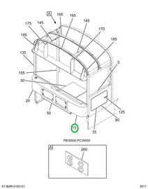 2212686C4 Panel, Cowl L Bot W/mirror Hol