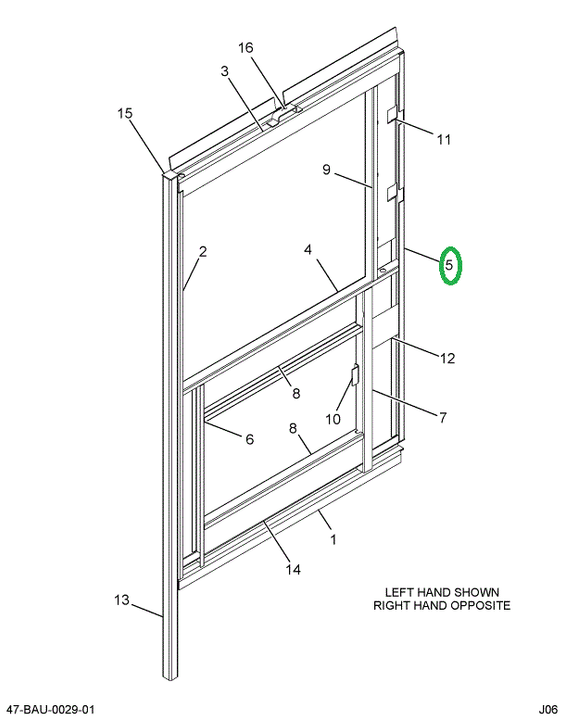 2212739C1 Cowl, Driver Window Aft