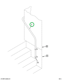 2212810C1 Rail, Hand, Entrance, Bus, Out