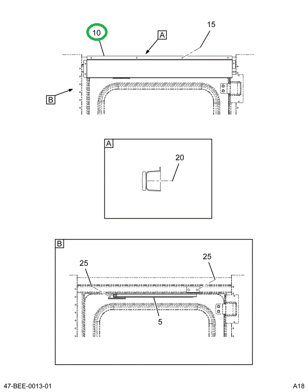 2212919C2 Cover, Side Emergency Door