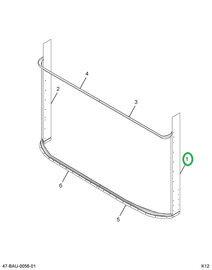 2214642C2 Panel, L 2 Pc Windshield Post