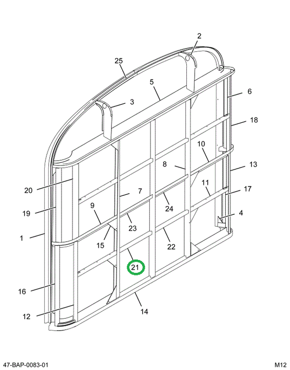 2214960C1 Channel, Closed Rear Fr