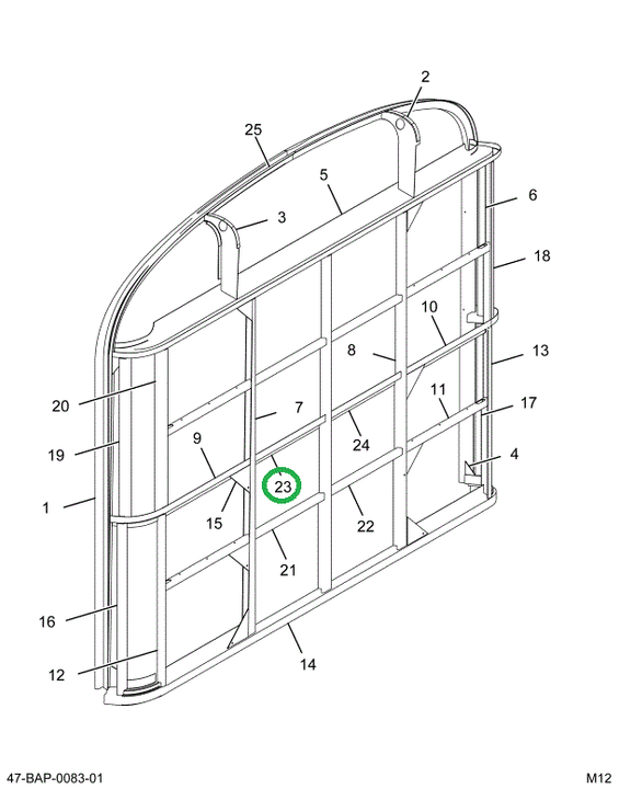 2214967C1 Brace, Closed Rear End Left Ha