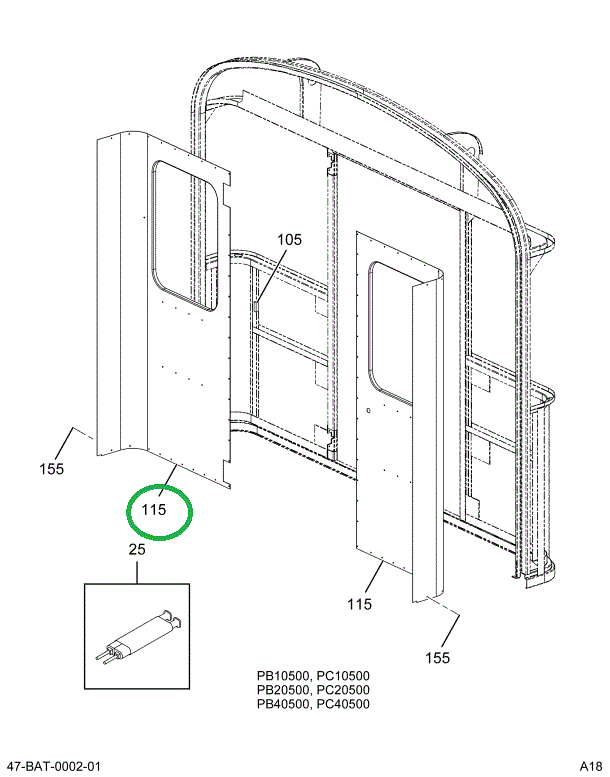 2214981C1 Panel, Rear Closeout Inner Top