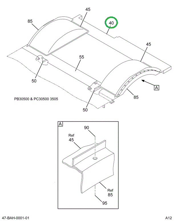 2215078C4 Floor Section Assembly Front W