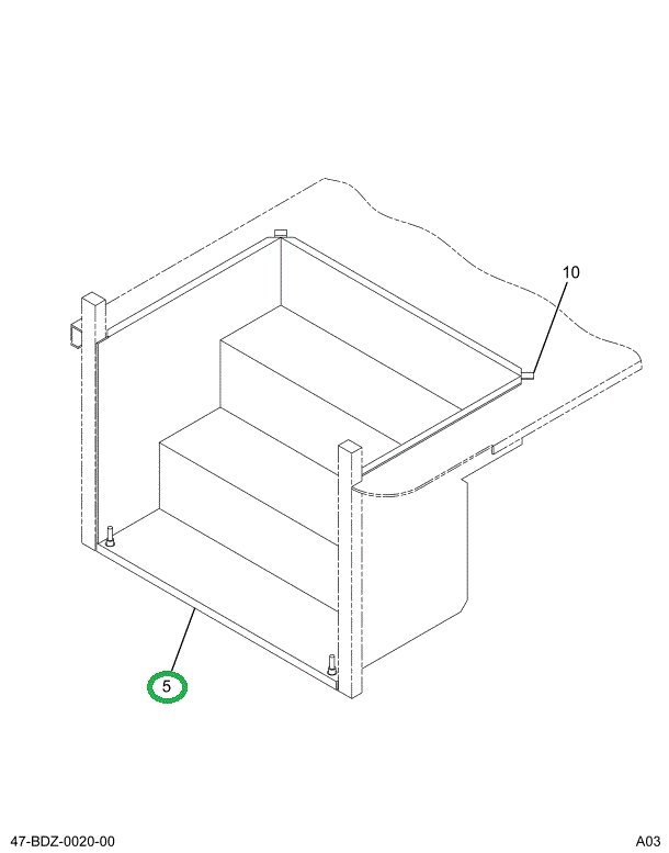 2215093C3 Stepwell Assembly, Door Outwar